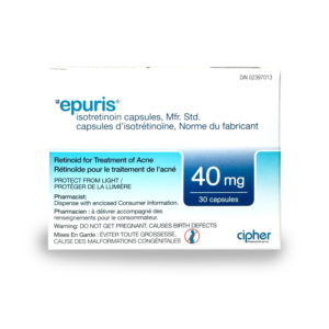 Epuris 40mg Retinoid Acne Treatment Accutane