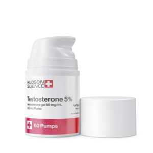 Testosterone 5% Gel – 1 pump 2.5 g – 2 pumps 5 g [25 mg of testosterone per Pump] [60 pumps Total | 1500 mg Total Testosterone] Professionally Compounded Transdermal Delivery [BRAND NEW]