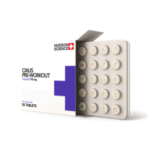 PREWORKOUT (Cialis Low Dose) 10MG X 50 – Hudson Science (Certificate of Analysis, Second Image. UPDATED)