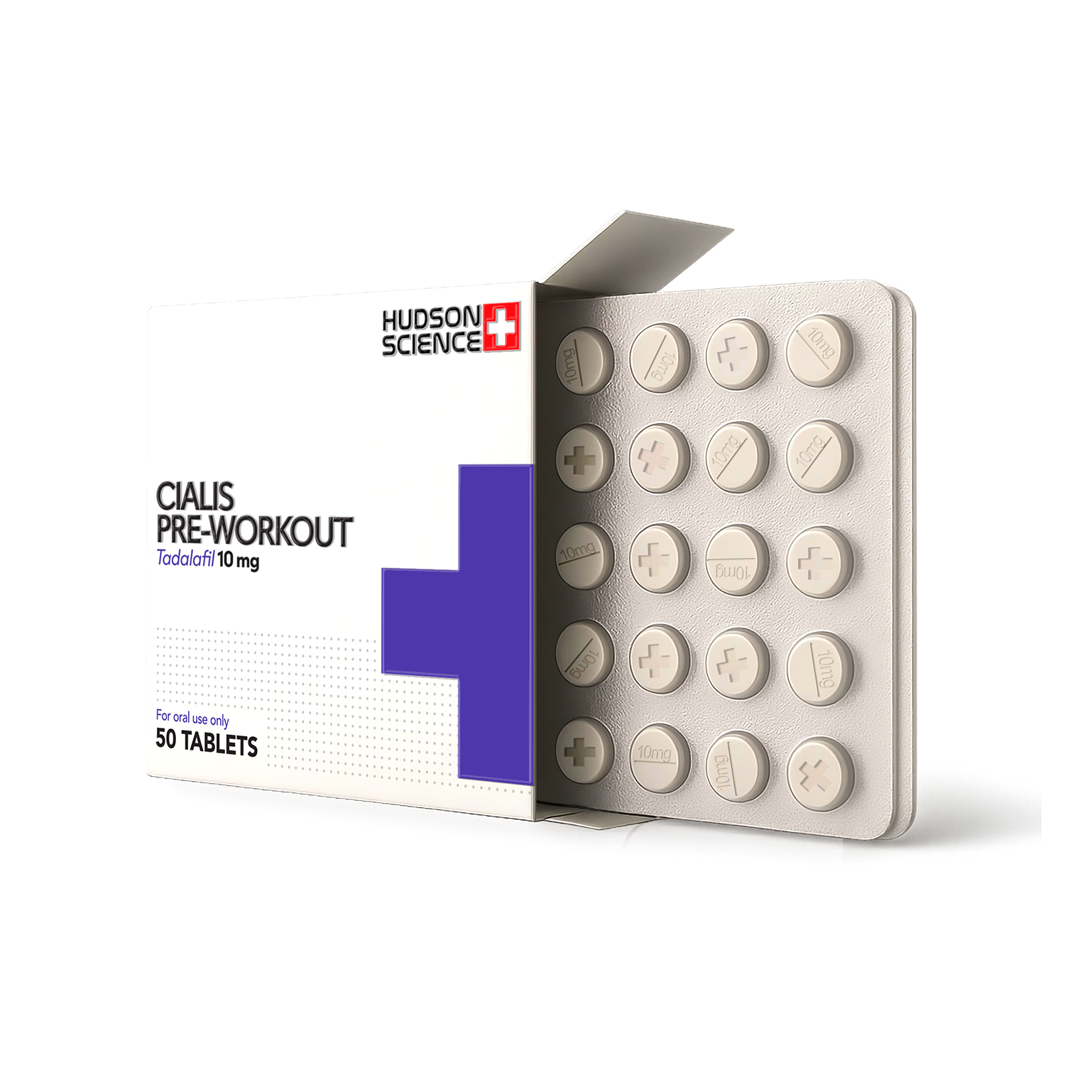 PREWORKOUT (Cialis Low Dose) 10MG X 50 – Hudson Science (Certificate of Analysis, Second Image. UPDATED)